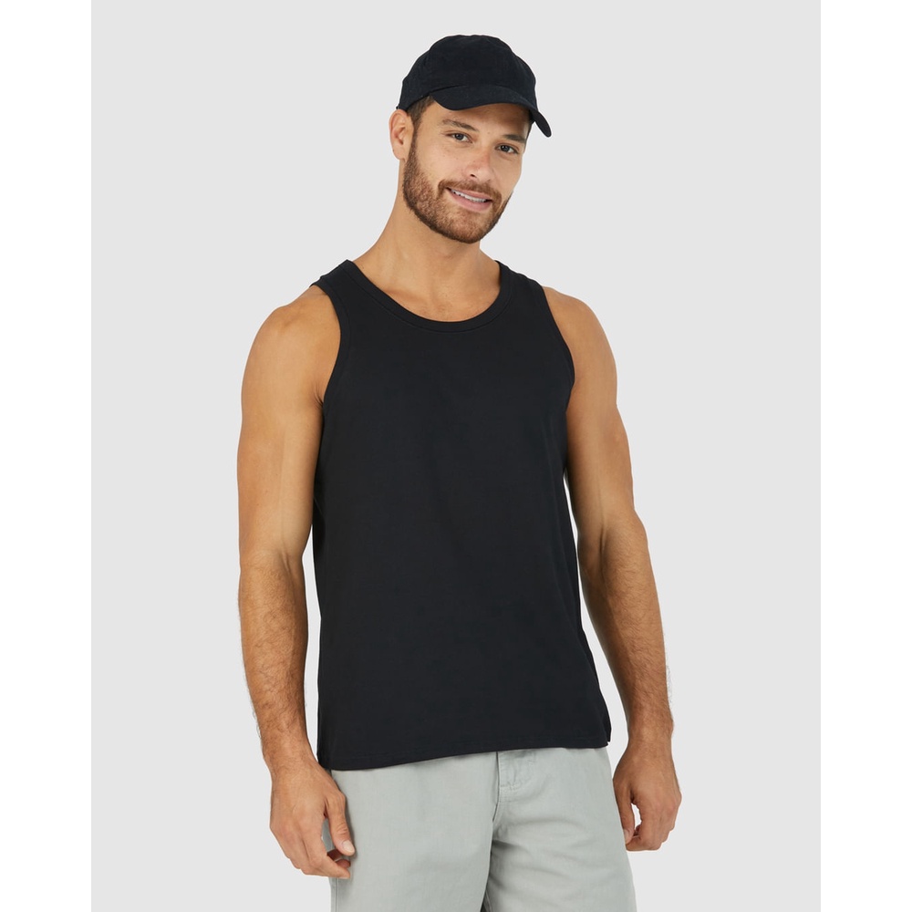 Regata Básica Masculina Decote Redondo Em Algodão em Oferta na Shopee