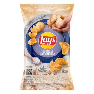Batata Frita Rústica com Sal Marinho Lay s 68g