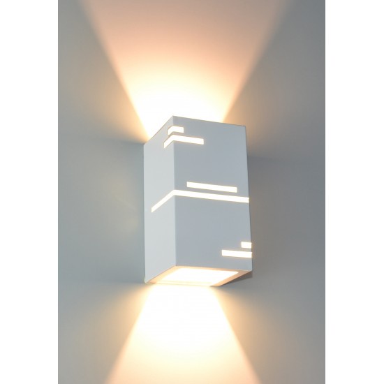 Arandela 6215 Alumínio Branco para lâmpada Halopim ou LED
