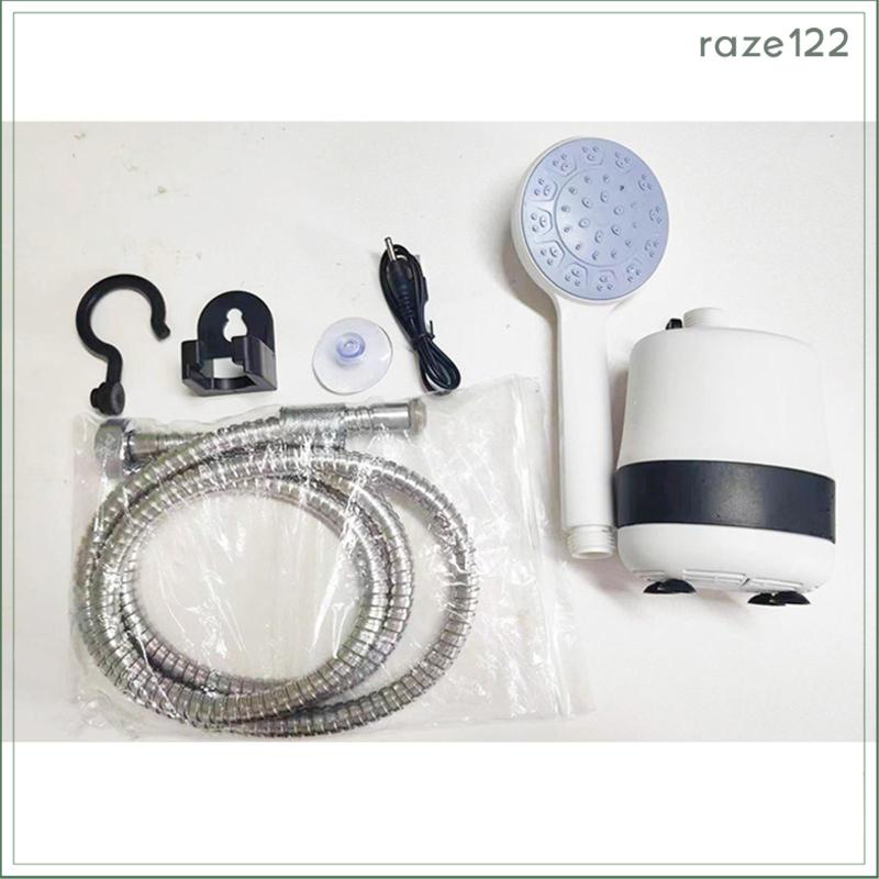 [Raze122] Conjunto De Chuveiros De Camping Portáteis Chuveiro Elétrico Para Viagens De Praia De Mochila