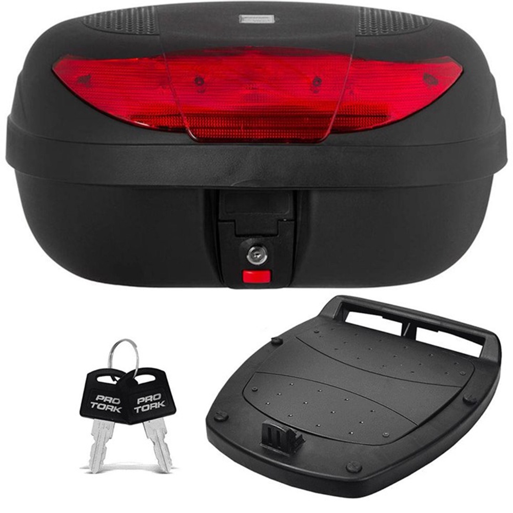 Bauleto Moto Traseiro 45 Litros Smart Box 2 com Lente Vermelha BP-09 - Pro Tork em Oferta na Shopee