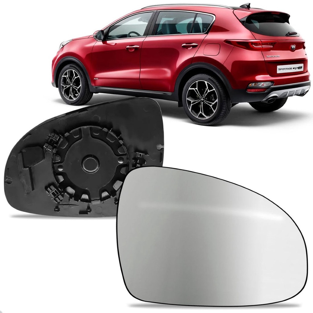 Lente Retrovisor Para Kia Sportage 2017 Até 2019