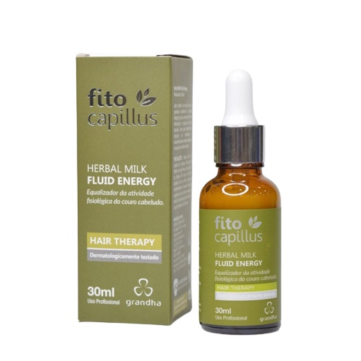 Tônico Grandha Capilar para Reparação do Couro Cabeludo Fito Capillus Herbal Milk Fluid Energy 30ml em Oferta na Shopee