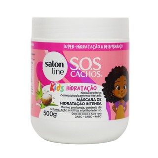 Máscara Hidratação Intensa S.o.s Cachos Kids Salon Line 500g em Oferta na Shopee