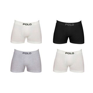 Kit Com 4 Cuecas Boxer Polo 781 Algodão Sortido