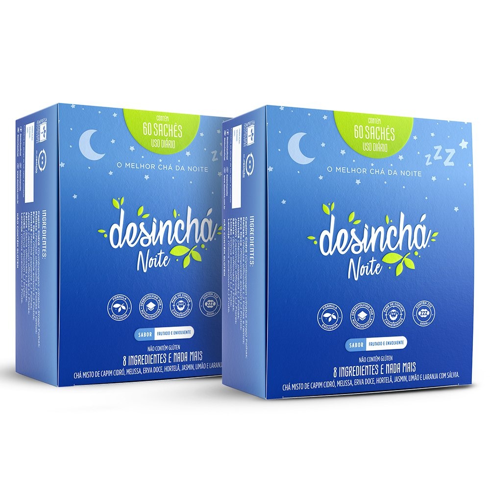 Kit 02 Chás Desinchá Noite em Oferta na Shopee