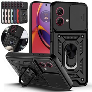 Para Motorola Moto G84 G54 5G Capa Da Armadura Lente De Deslizamento À Prova De Choque MotoG84 G54 2023 Do Anel De Proteção Magnética