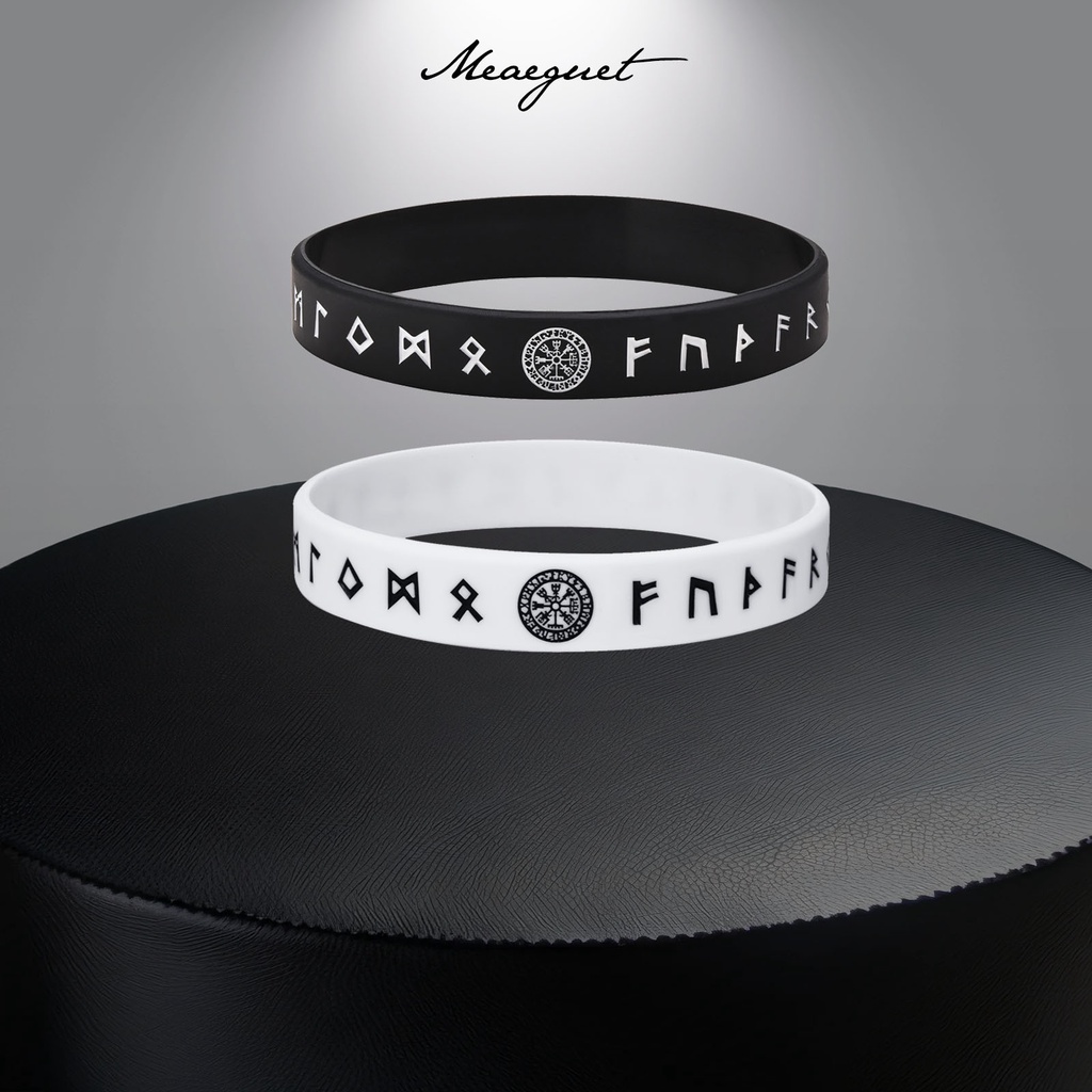 Pulseira Meaeguet Viking Para Homens , De Pulso De Silicone Bangle Casal De Amigos