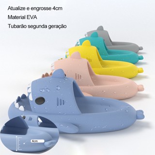 Chinelos De Tubarão Para Casal Adulto/Verão/Amantes EVA Com Design Fofo Home