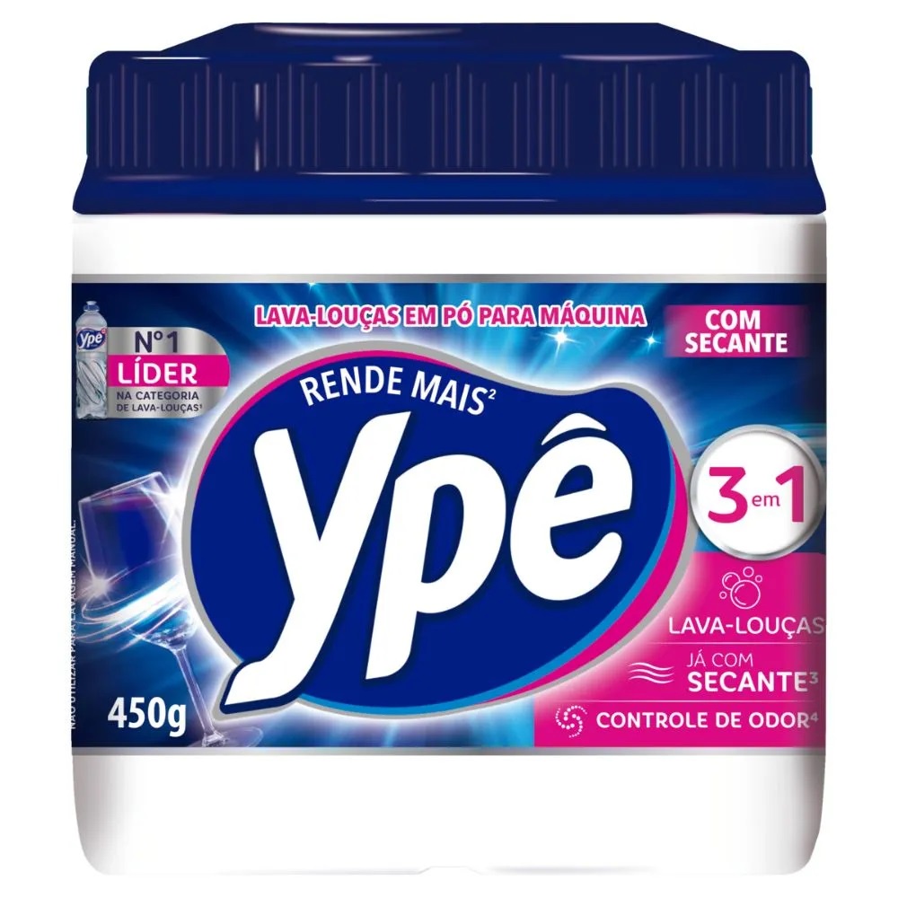 Detergente Maquina De Lava Louças Ypê Pó 18 Lavagens 450g em Oferta na Shopee