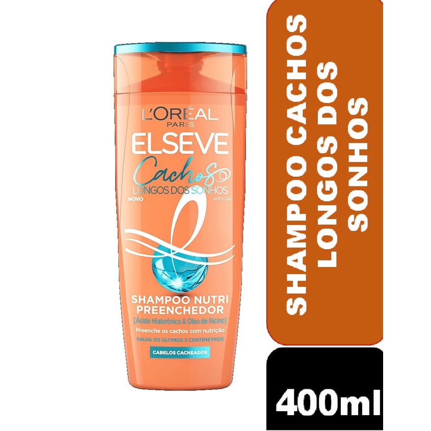 Shampoo 400ml Grande Elseve Cachos Longos dos Sonhos