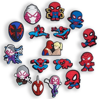 Encantos De Sapato Para Decoração De Tamanco Desenho Animado Fofo Botão De Resina Do Homem-Aranha Da Marvel em Oferta na Shopee