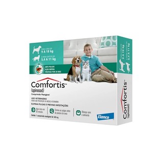 Antipulgas Comfortis 560mg Cães de 9 A 18kg e Gatos 5,4 A 11kg em Oferta na Shopee