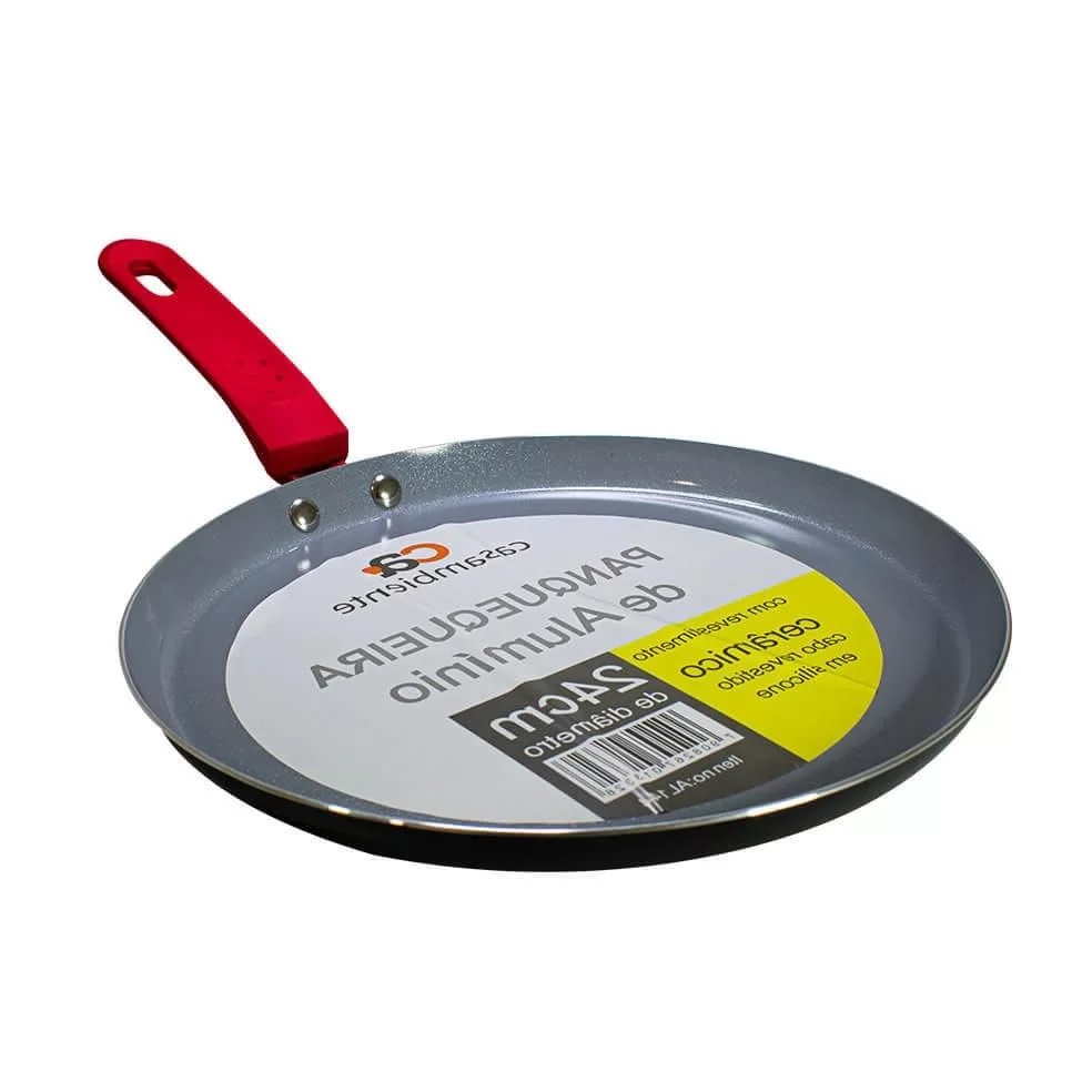 Frigideira Panquequeira Cerâmica Panqueca Crepe Crepioqueira Antiaderente 24cm
