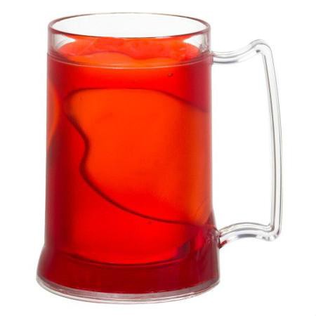 Caneca Acrílica Gel com Gel Congelante Vermelho Fire em Oferta na Shopee