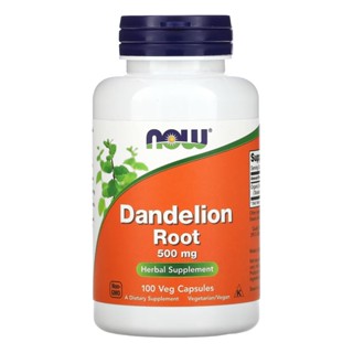 Raiz Dente Leão 500mg Now Foods 100 Veg Caps Importado