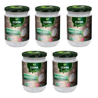 Kit 5uni Óleo de Coco Orgânico Extravirgem 500ml - Copra