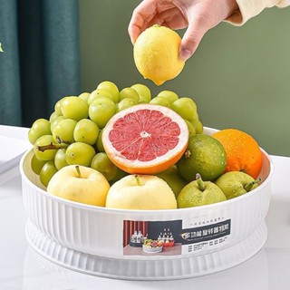 Bandeja Fruteir Giratoria Para Armazenamento Geladeira Frutas Molhos