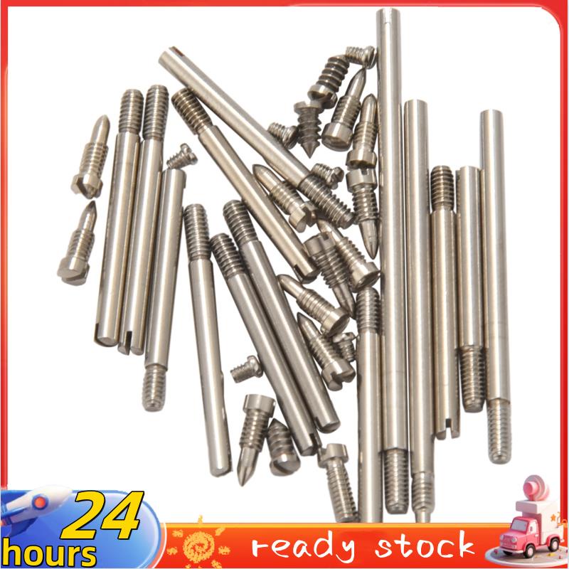 34Pcs/Set Clarinete Peças De Reparo Parafusos + Kit De Hastes De Eixo Ferramenta De Bricolagem Acessórios Para Instrumentos De Sopro De Madeira