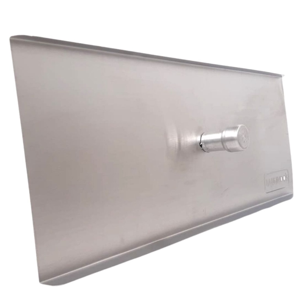 Tampa De Inox Para Fogão A Lenha 50x19cm Kit Churrasqueira