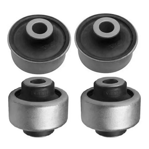 Kit 4 BuchaTraseira e Central Bandeja Balança Dianteira Peugeot  206 2008 Até 2010 Peugeot 207 Hoggar 2009 Até 2014