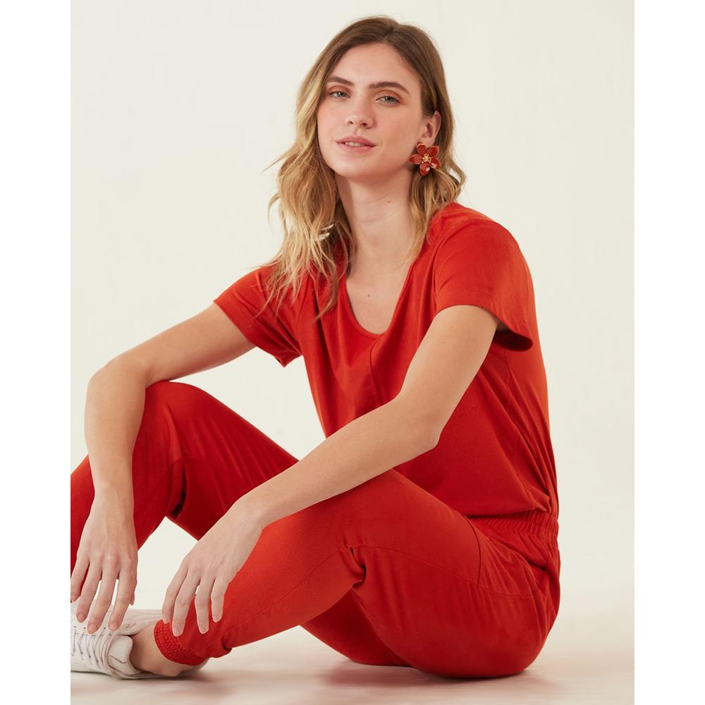 Blusa Recortes Em Suede Malwee