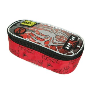 estojo escolar infantil aranha spider denlex es1499 grande
