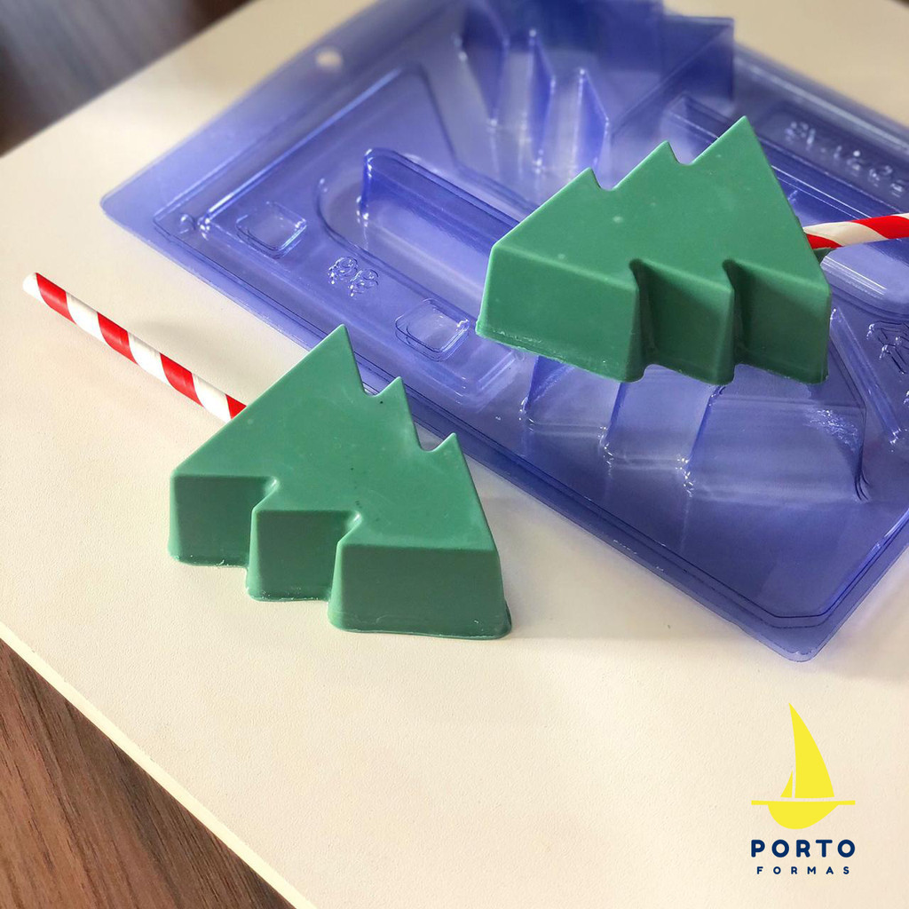 1 ~ 5  Forma Pirulito Pinheiro De Natal Silicone Porto Especial 3 Partes P86 - Home & Living