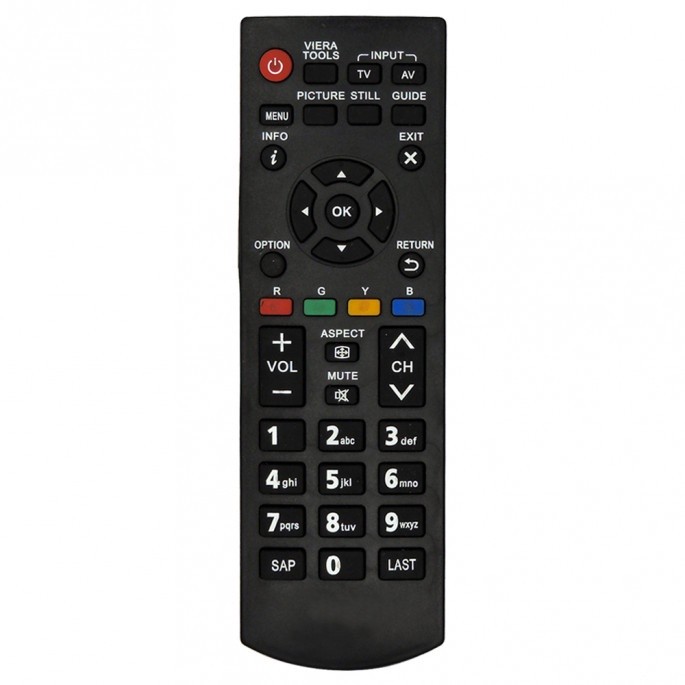 Controle Remoto para TV LCD / LED Panasonic Viera 7024 TNQ2B3901  TC-32A400B  TC-40C400B  TC-50A400B