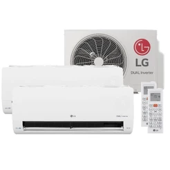 Ar-Condicionado LG Dual Inverter Voice +AI Bi-Split 16.000 BTU (9.000+12.000 BTU) Frio 220V