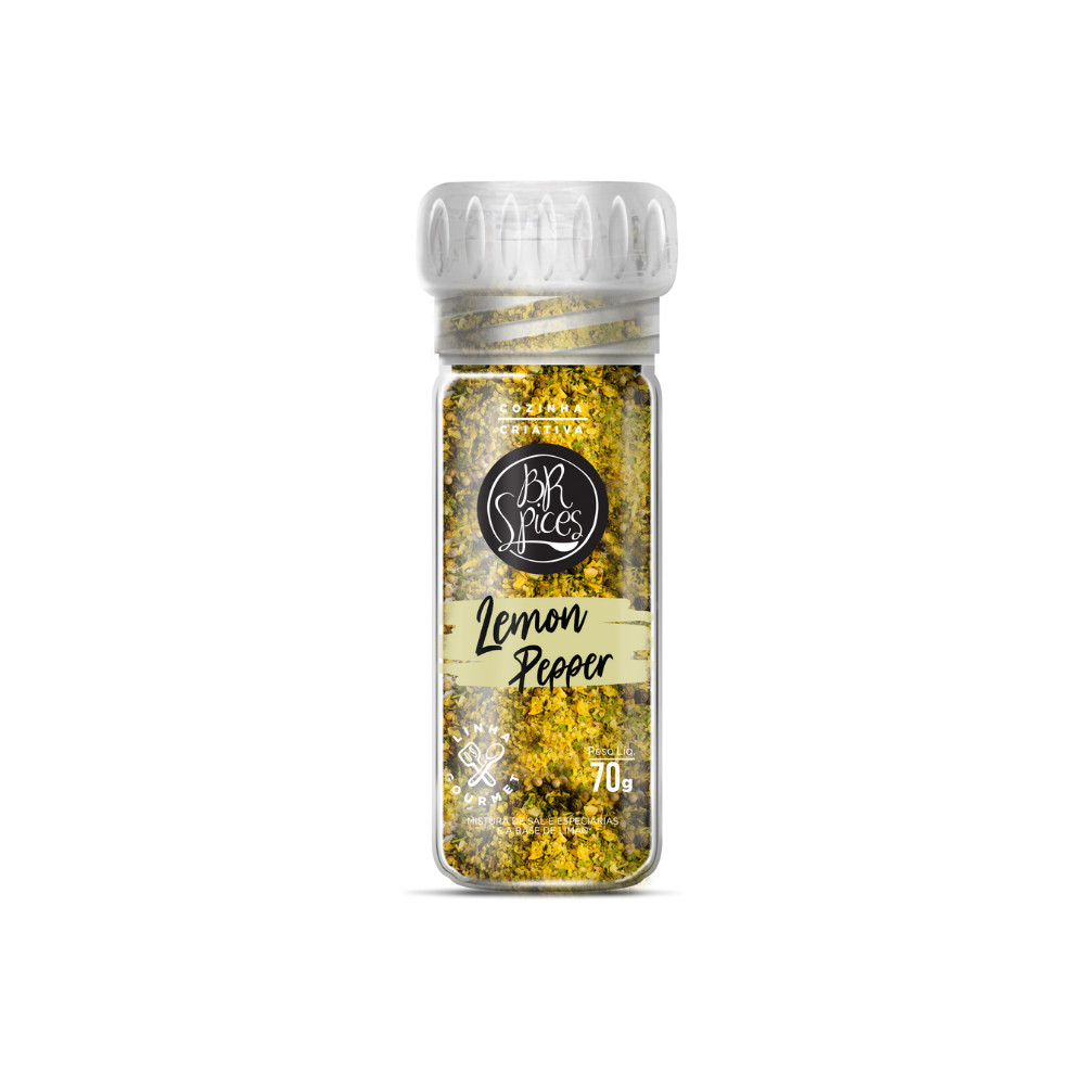 Moedor de Lemon Pepper BR Spices 70g em Oferta na Shopee