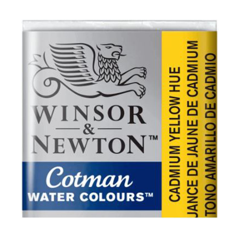 Aquarela Pastilha Winsor & Newton Cotman 109 Cad Yellow Hue