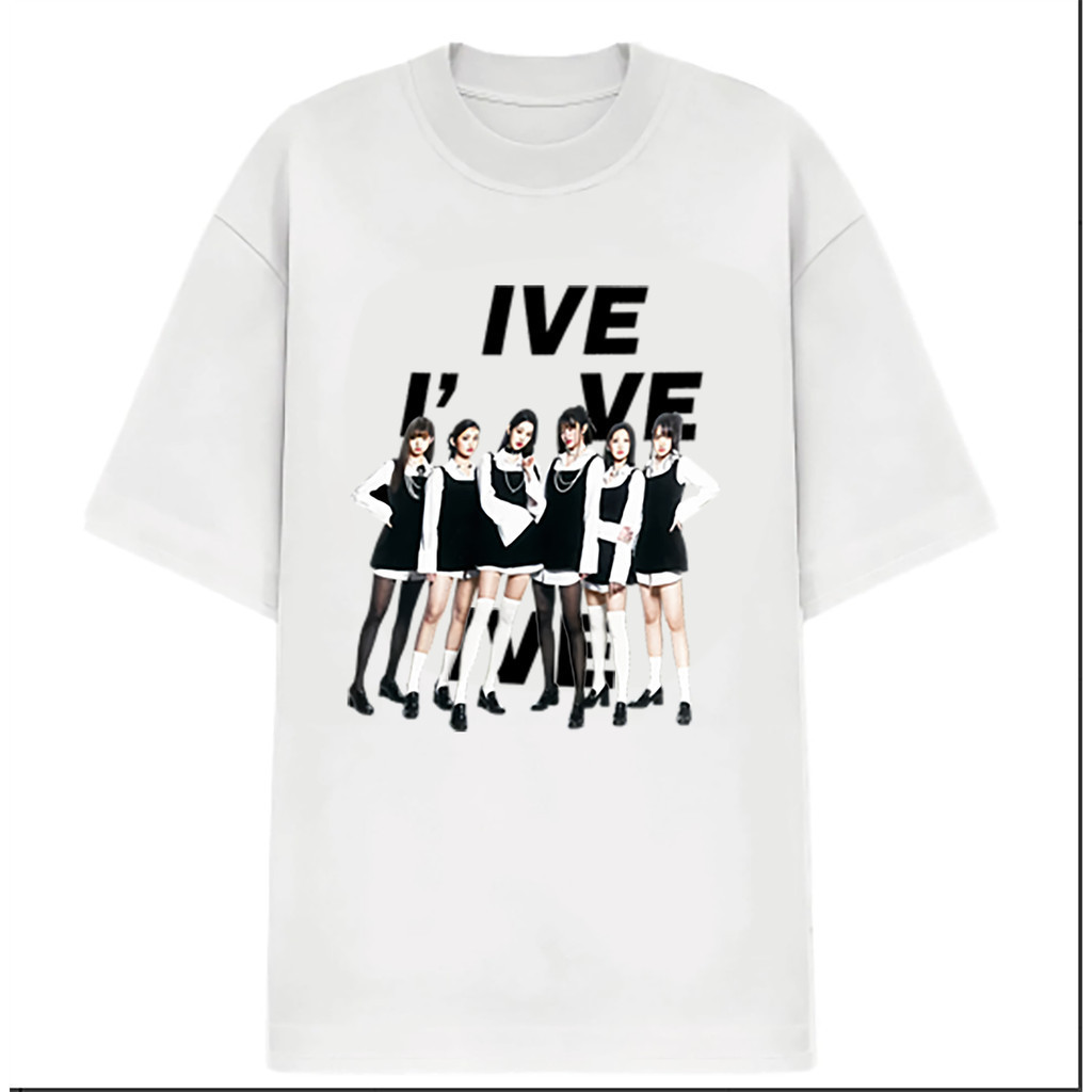 Camiseta Camisa 100$ Algodão KPOP Unissex Wonyoung IVE 'I Am' KPOP  Lançamento Envio Imediato Top