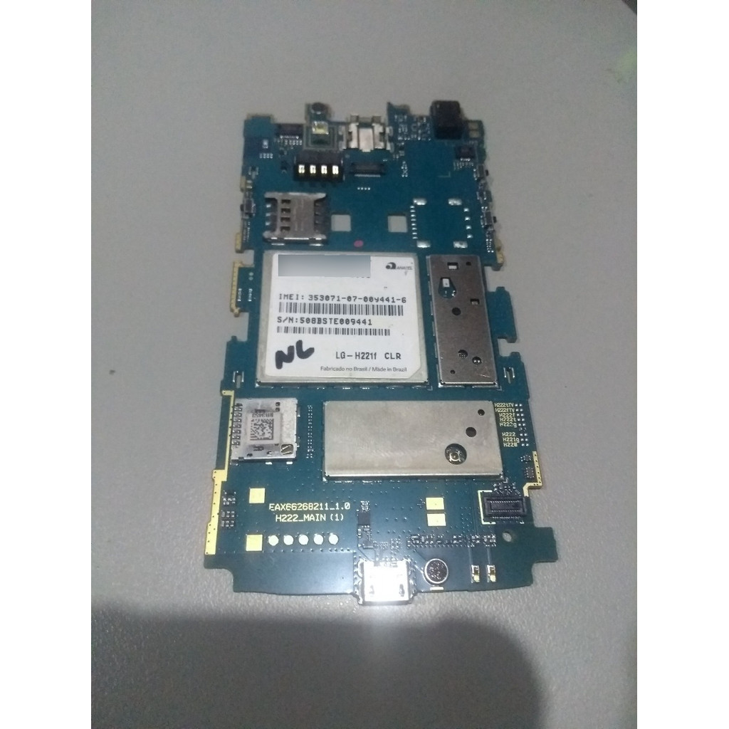 Placa Mãe Do LG Joy H221f Com Defeito Sem Garantia Não Liga