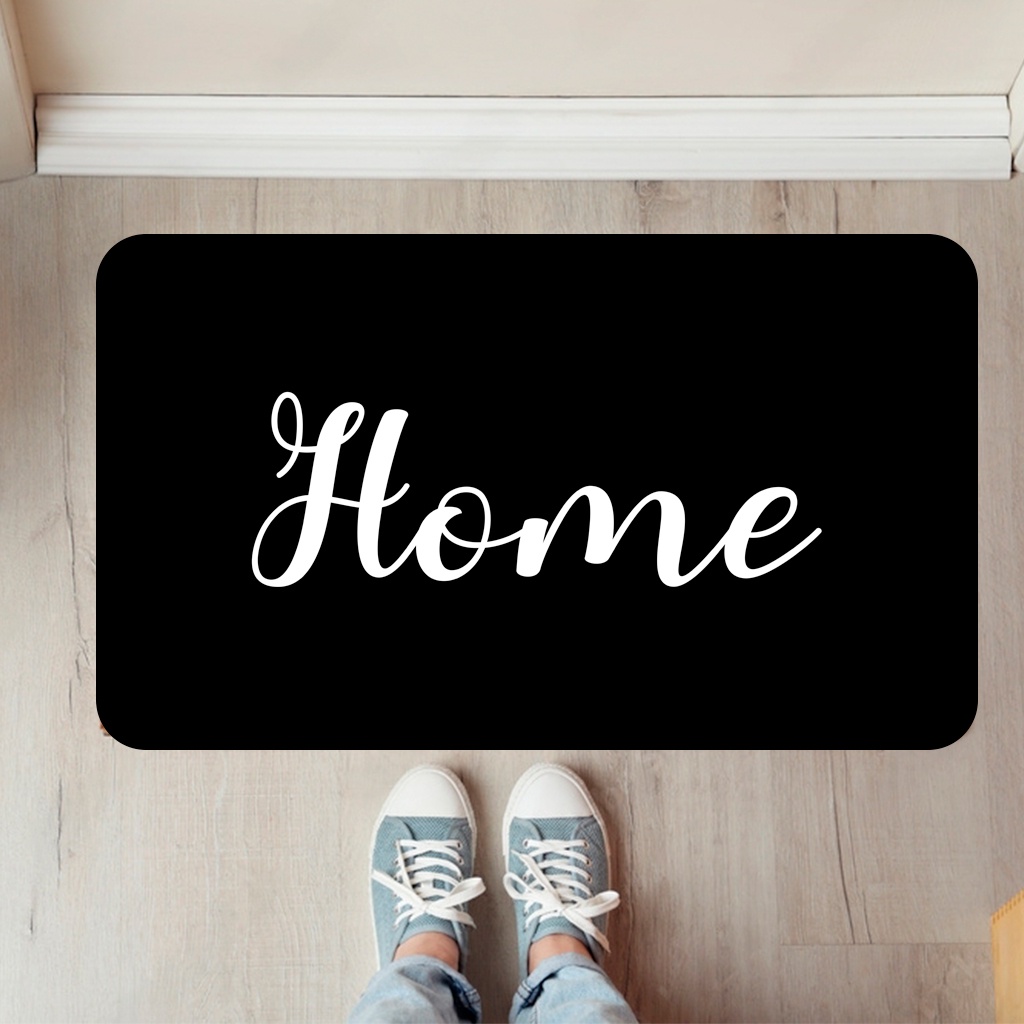 Tapete Decorativo para Porta Antiderrapante com Costura Reforçada - Home (tap120) em Oferta na Shopee