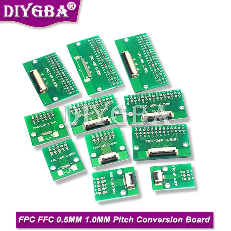 1 Peça FPC FFC 0.5MM Passo Para Placa De Conversão De Transferência De Cabo DIY PCB 6P/8P/10P/20P/30P/40P/60
