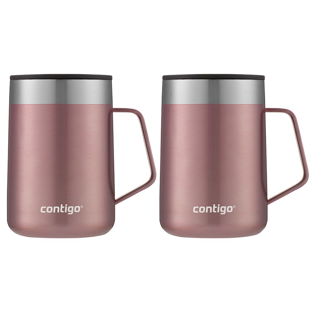 Kit com 2 Canecas Térmicas Street Inox 414 ml Rose Contigo - Home & Living