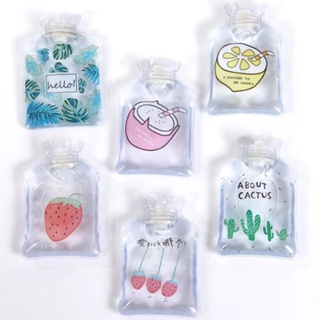 Mini Bolsa de Água Quente Grossa Portátil em PVC 240ml Estampas Fofas em Oferta na Shopee