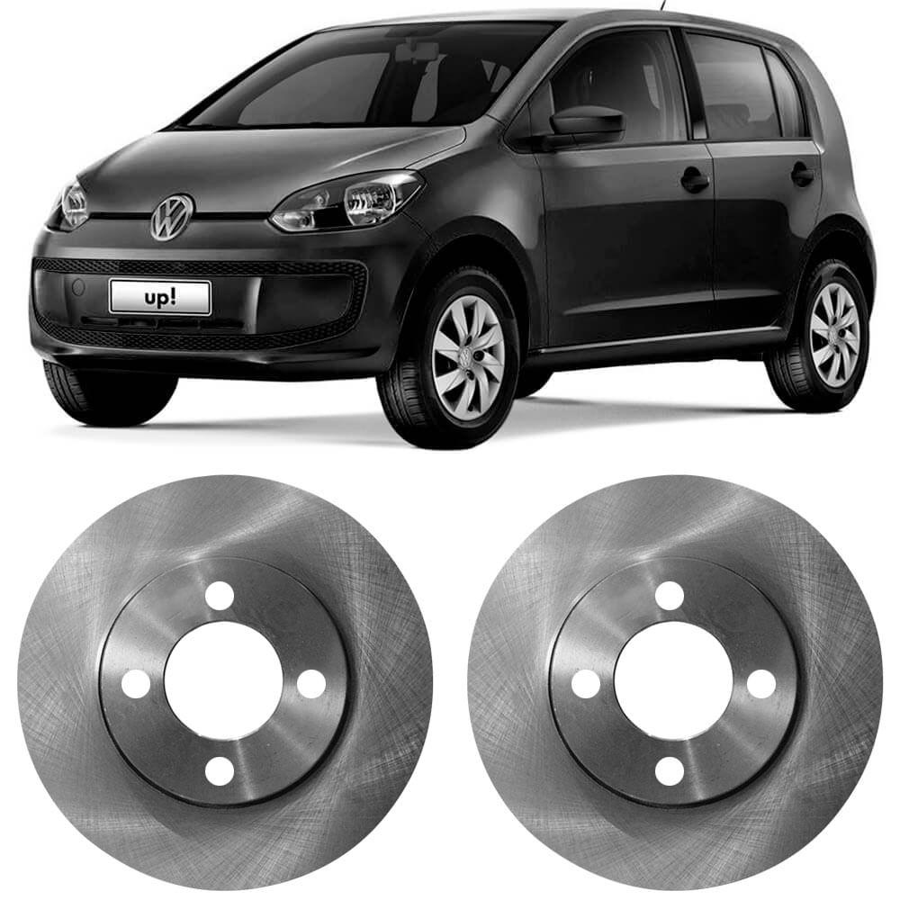 Detalhes do Par Disco Freio Volkswagen Up 1.0 2014 A 2018 Dianteiro