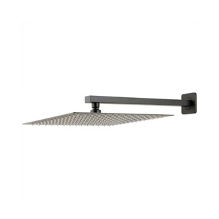 Ducha Chuveiro Inox 30 cm com Braço 40cm Mundaú Pingoo - Preto