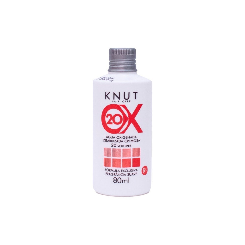 Água Oxigenada Estabilizada Cremosa 20vol 6% Knut 80ml em Oferta na Shopee