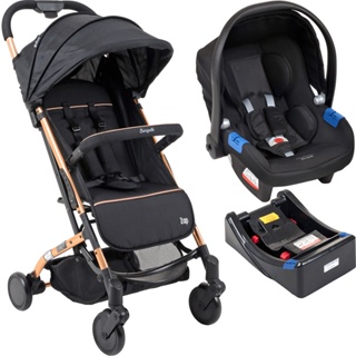 Carrinho de Passeio + Touring X e Base Burigotto - Zap Metal Cobre Dobravel em Oferta na Shopee