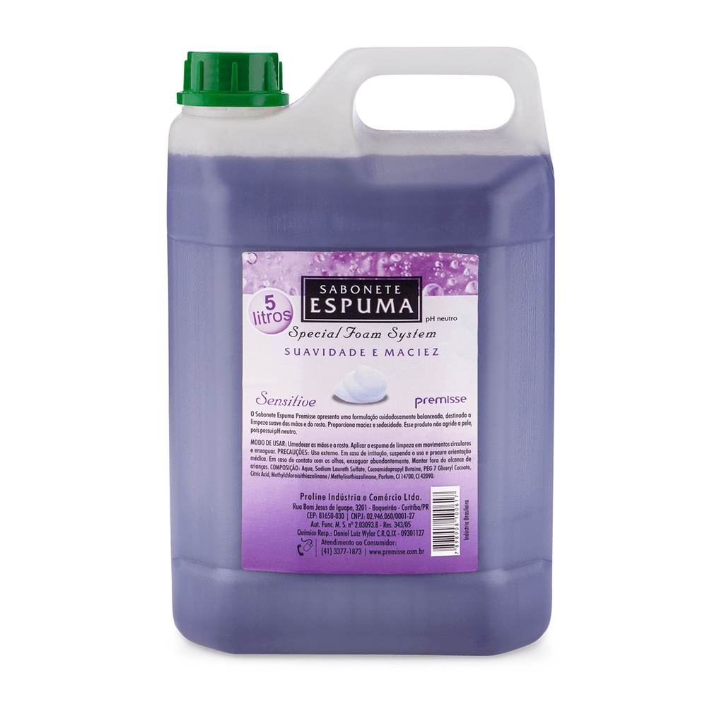 Sabonete Espuma Sensitive 5L Premisse - Beauty