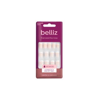 Unhas Postiças Belliz Francesinha Rosa - 1204