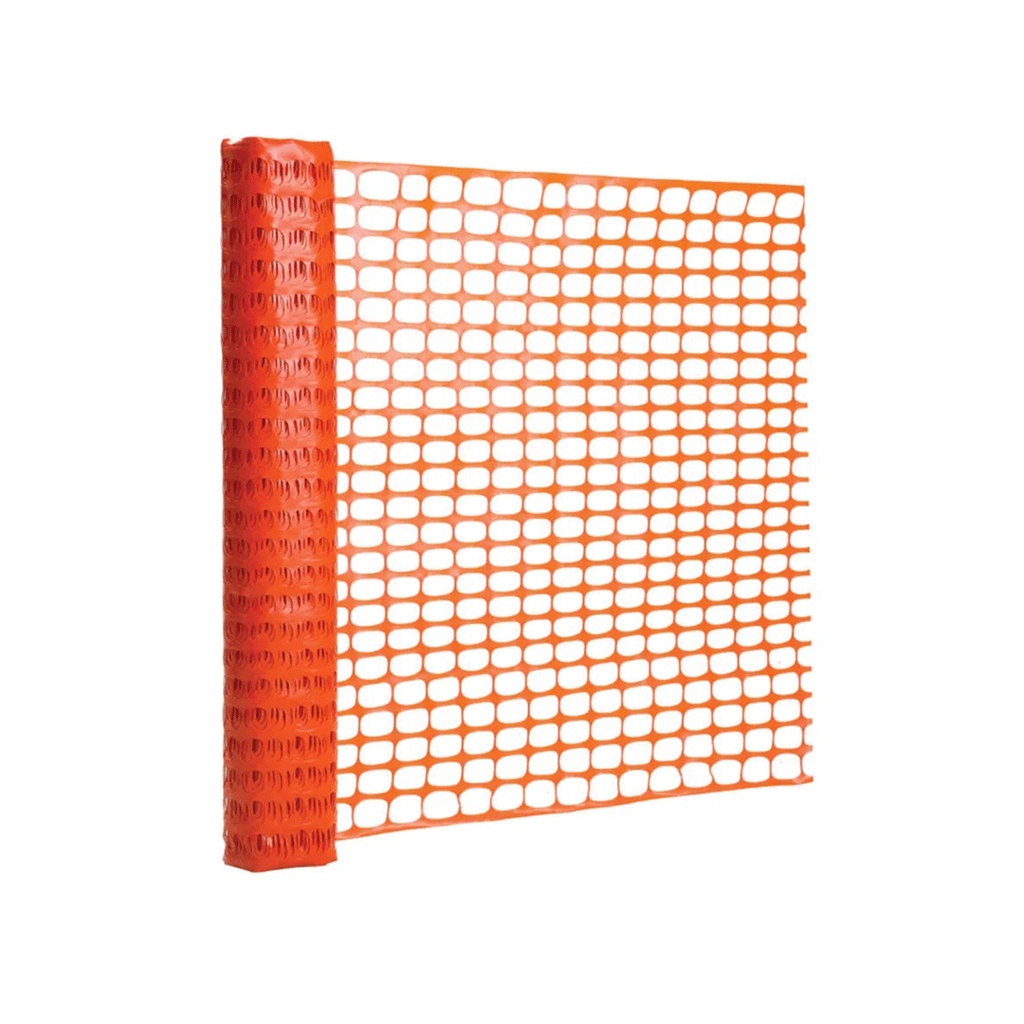 Tela Tapume Cerquite Laranja 1.20x50 Metros Fita Fio Obras Construção