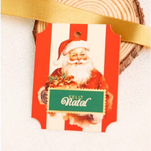 20 Tags Retangular Natalina mod. 2 3625 (JANGO NATAL 2023) LANÇAMENTO - Stationery
