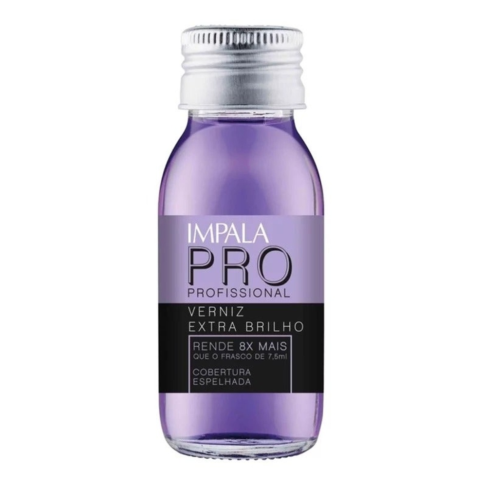 Esmalte Impala Tratamento Verniz Extra Brilho 60ml em Oferta na Shopee