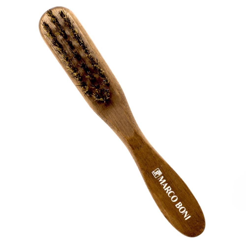 Escova De Madeira Para Barba e Bigode Marco Boni Marrom em Oferta na Shopee