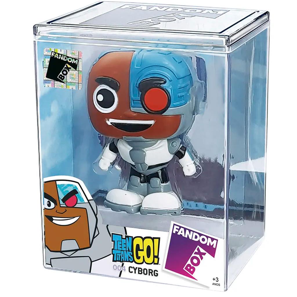 Boneco Cyborg Fandom Box 004 Herói Teen Titãns Go Colecionável Figura De Ação - Líder Brinquedos