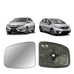 Lente Retrovisor Convexo Para Honda New City 2015 a 2020 Lado Esquerdo